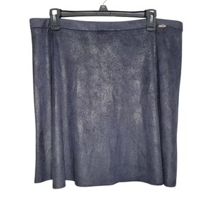 DECA Paris Jupe Uriel Metallic Shimmer Mini Skirt Made in France Sz 12